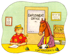 American Humor: Fun Gus Tries to Find a New Angle When Looking for Work
